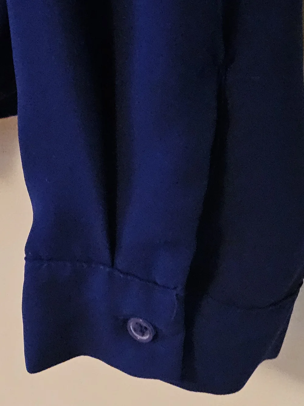 Blue Draped V-Neck Mossimo Blouse Sz L - Picture 6 of 7
